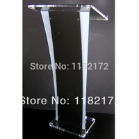free shipping hot sell simple solid european design factory sell clear acrylic podium pulpit lectern