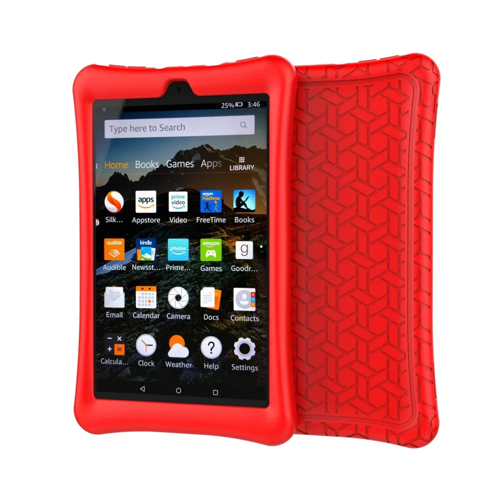 Силиконовый чехол для Amazon Kindle Fire HD 8 защитный силиконовый 2016/2017 # Y4|Чехлы планшетов