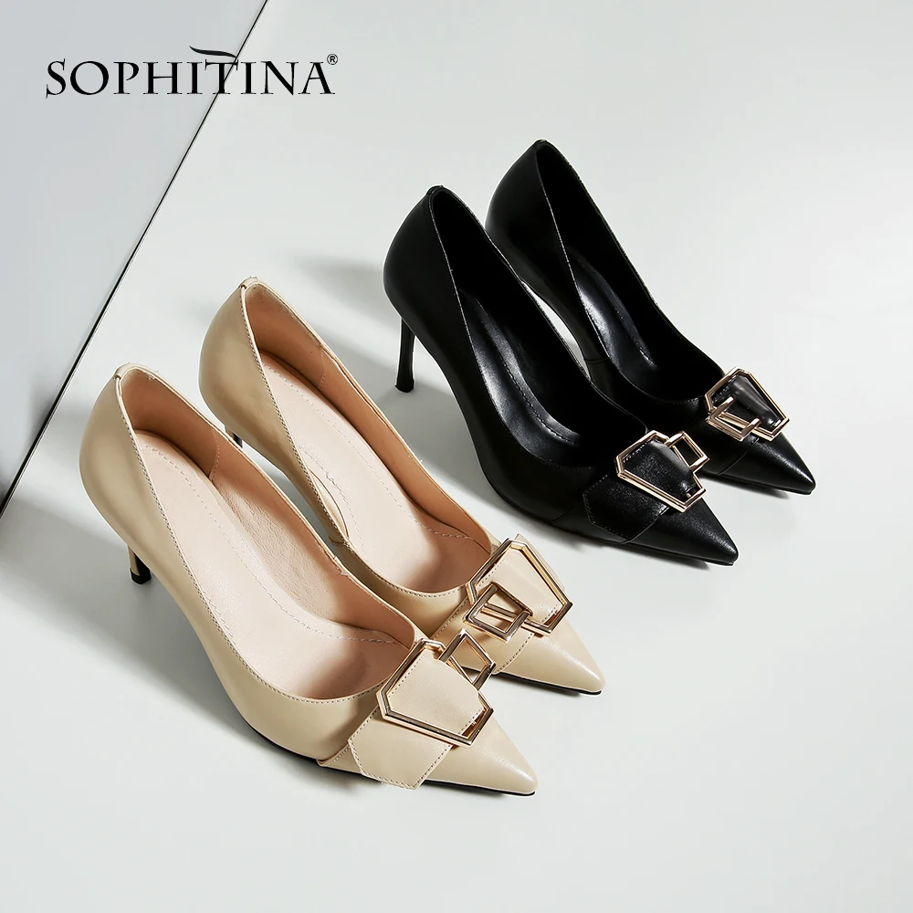 SOPHITINA/Новые весенние туфли из коровьей кожи высокого качества удобные офисные