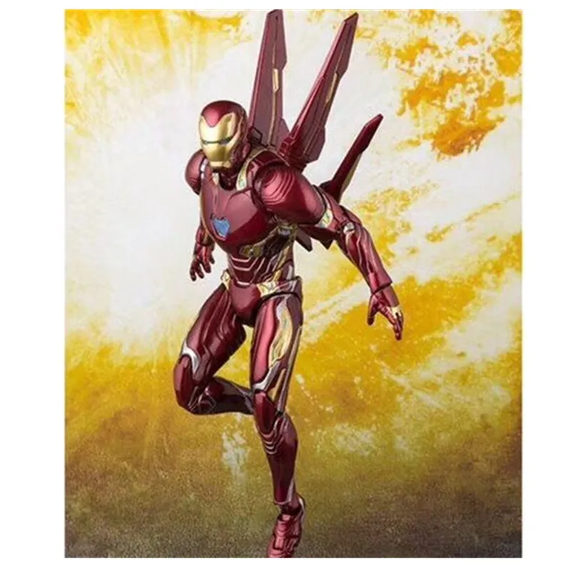 Figuarts Мститель Бесконечность война Железный человек MK50 нано оружие Набор ПВХ
