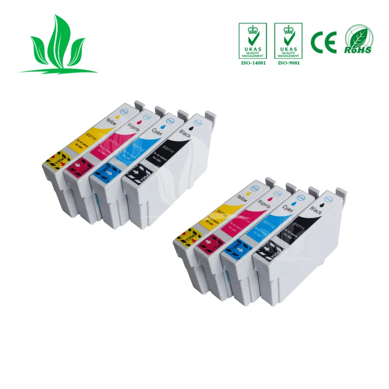 8 шт. 0711XL чернильный картридж совместим с epson Stylus D120/DX7400/DX7450/DX8400/DX8450/DX9400F/SX205/SX215/SX218