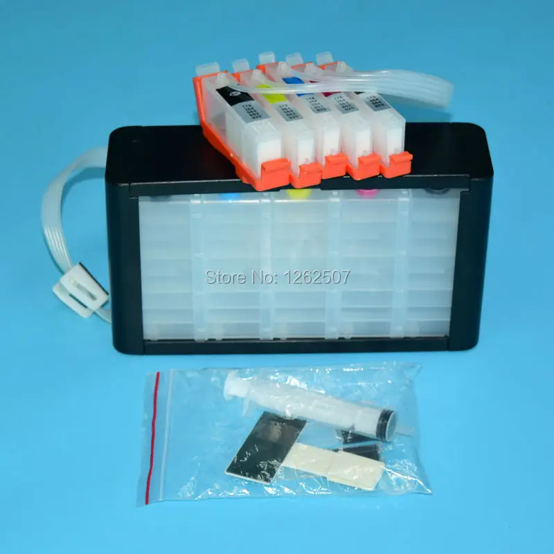 5-цветная система непрерывного чернил Ciss для hp 178 с чипом автоматического сброса