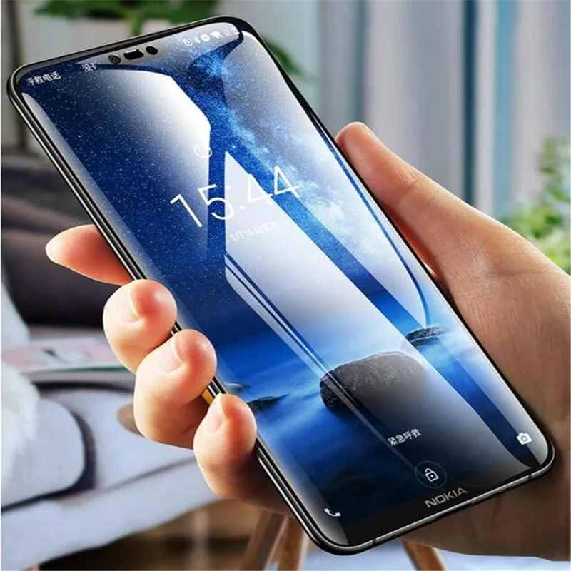 9D полное покрытие из закаленного стекла для nokia 8 1 7 plus 9 9H протектор экрана glas