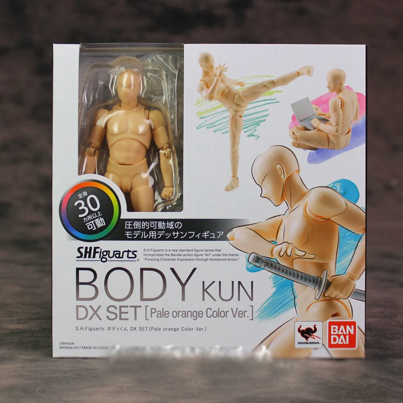 body kun p2 orange Высокое качество тела Кун/тело Чан BJD серый цвет Ver. Черный оранжевый ПВХ фигурка Коллекционная модель игрушки - Цвет: body kun p2 orange