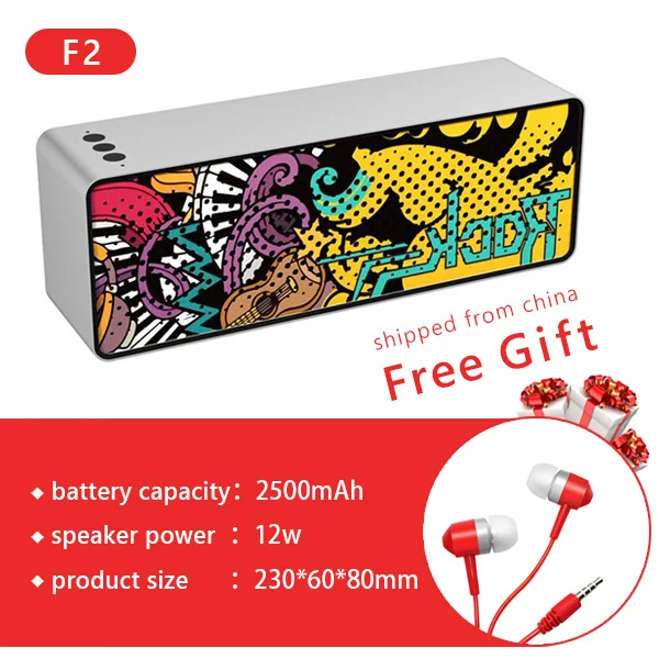 F2-white CBAOOO F2 Bluetooth Динамик Портативный Беспроводной Динамик звук Системы 3D стерео для объемного звучания музыки Поддержка Bluetooth микрофона TF AUX USB - Цвет: F2-white
