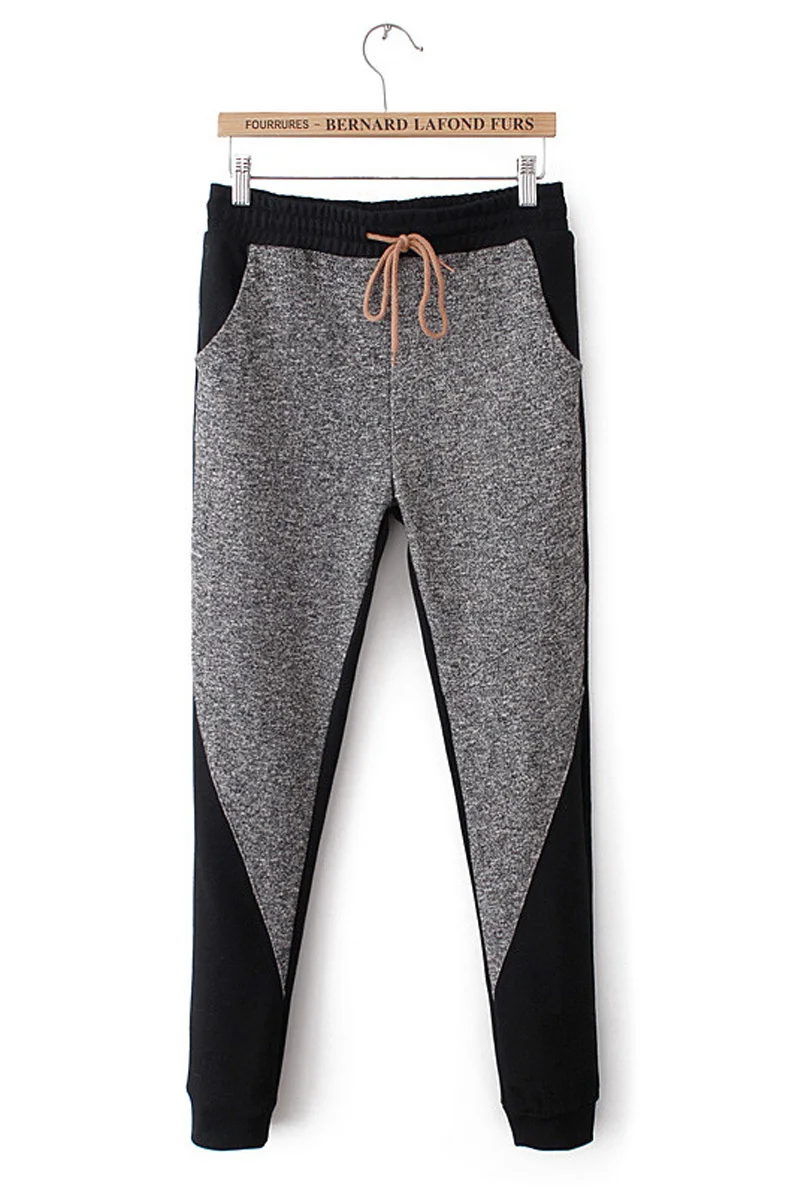 2015 Winter New European style was thin mixed colors elastic waist pants feet casual harem | Бытовая техника