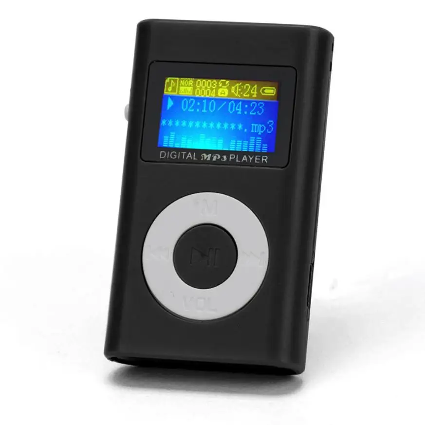 Модный мини mp3-плеер с USB и ЖК-экраном поддержка карт Micro SD TF на 32 ГБ стильный дизайн