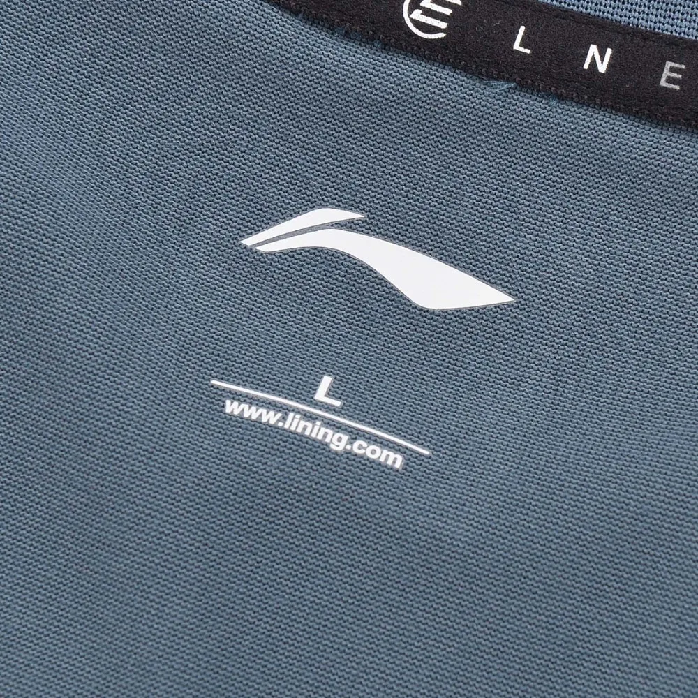 Мужская Спортивная Футболка Li-Ning быстросохнущие топы из 100% полиэстера с