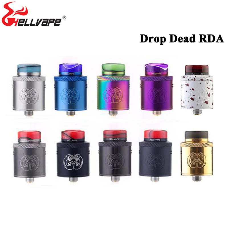 Оригинальный бак helvape Drop Dead RDA диаметром 24 мм 14 отверстий для воздушного потока Rda