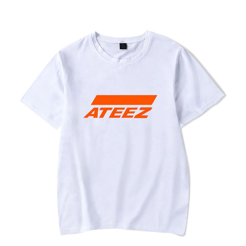Новые рубашки с альбомом Kpop ATEEZ уличная одежда свободная футболка топы коротким