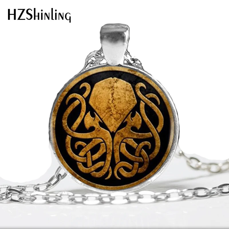 Cthulhu Pendant Necklace Handmade Bronze Copper Chain Long Vintage Women Jewelry A-014 HZ1 | Украшения и аксессуары