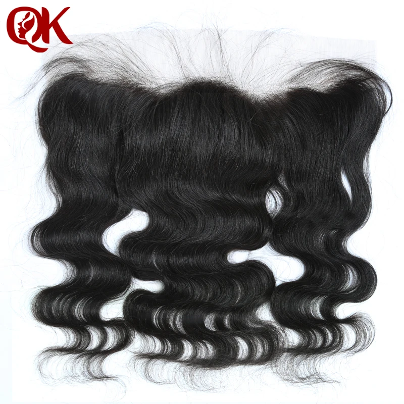 QueenKing Hair Brazilian Lace Frontal Closure Body Wave Remy Hair 13x4 Plucked Natural Hairline Bleached Knots Human Hair Pieces