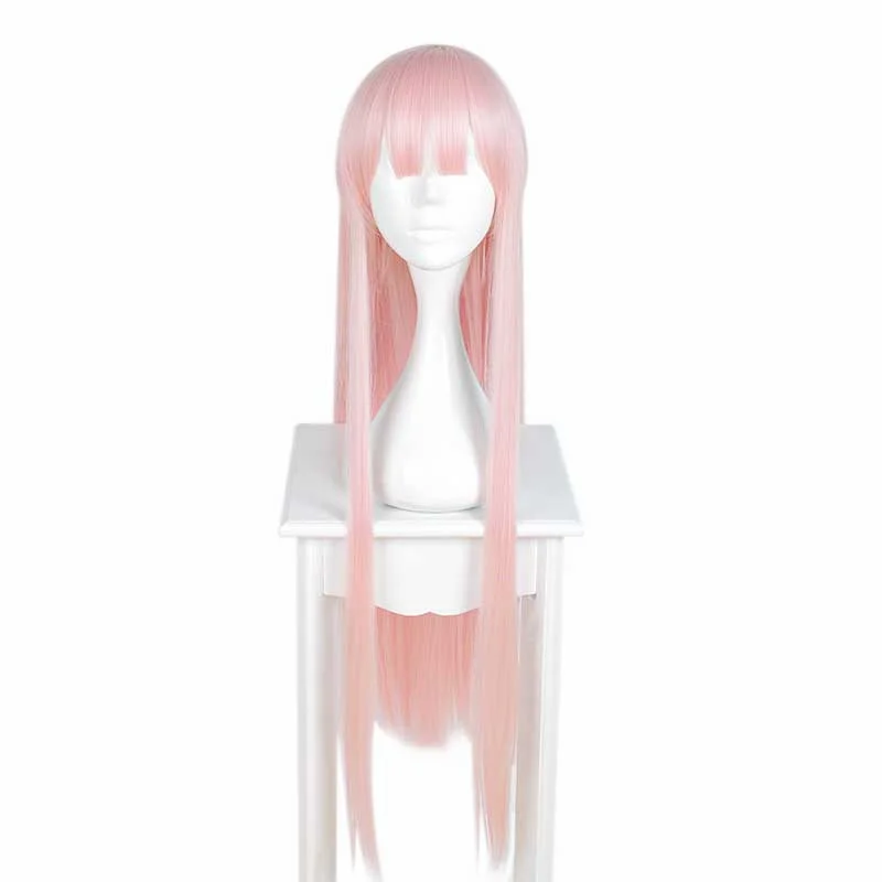 100 см парик в FRANXX 002 заколка для волос ZERO TWO Cosplay 02 розовый длинные прямые волосы