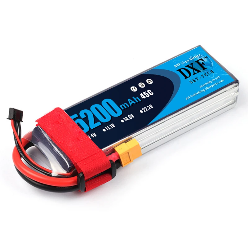 2017 2 шт. DXF Хорошее качество RC LiPo батарея 11 1 V 5200MAH 3S 45C MAX60C для Rc вертолета