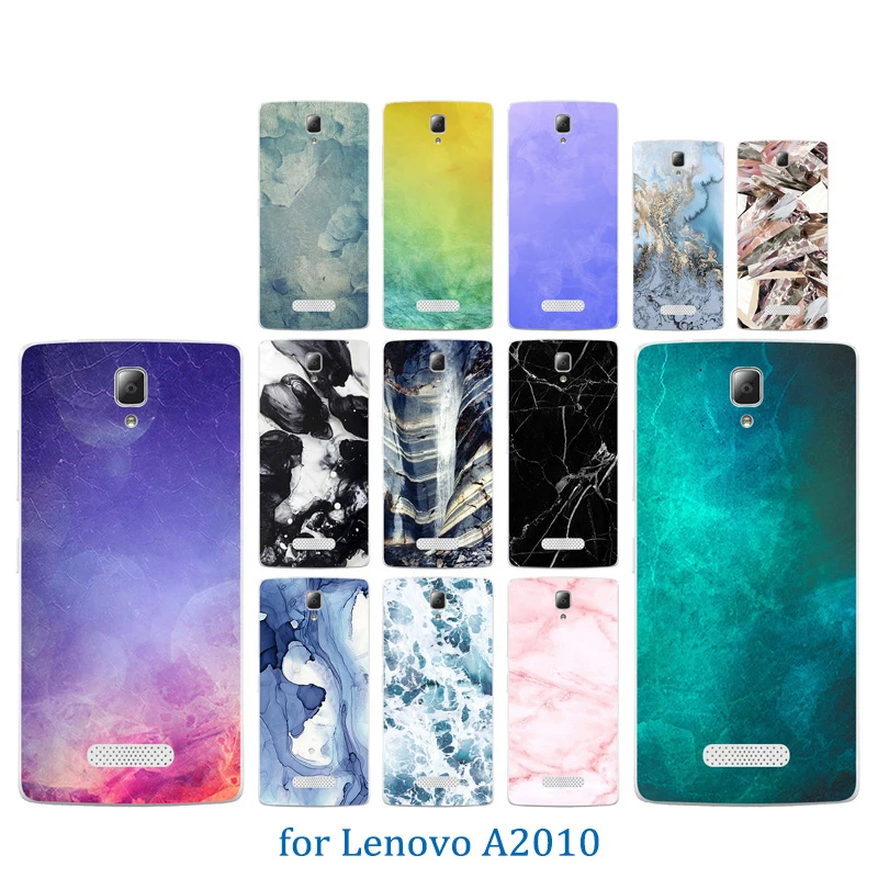 Для Lenovo A2010 чехол для телефона цветной каменный узор мягкий TPU силиконовый Fundas