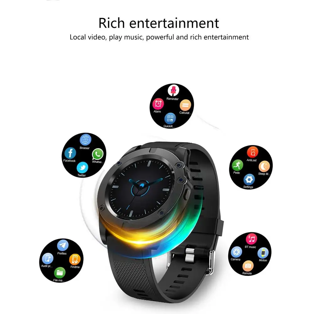 Умные часы F18 с круглым экраном Bluetooth вставной картой спортивный шаг MTK6261 Прямая