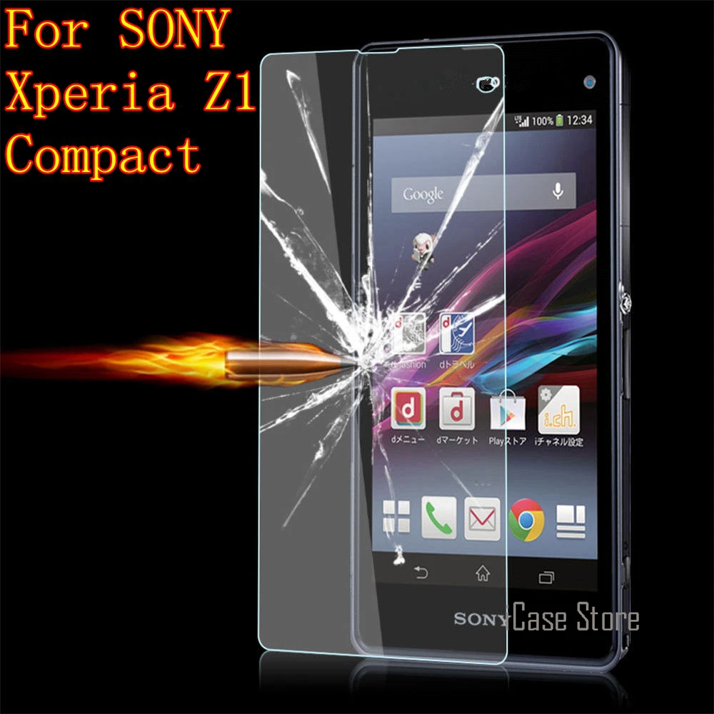 Z1 компактный премиум класса 9 H для экрана из закаленного стекла SONY Xperia мини D5503 M51W
