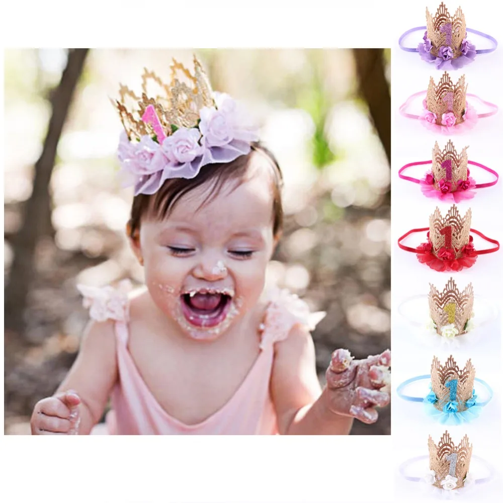 Детские Повязка Корона Детские Новорожденных Девочек Принцесса Королева Hairband Повязка Корона Девочка Аксессуары Для Волос