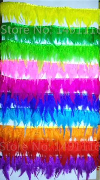 1 meter long cock feathers trim cloth sideband DIY sewing accessories / decorative | Дом и сад