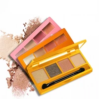 horec 4 colors shimmer makeup eyeshadow powder luminous series charming eye shadow in one palette blush makeup set for beauty