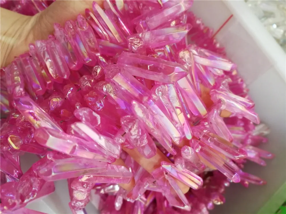 100 г покрытый белым кристаллом шестигранный магический стержень halo moriah кварцевый