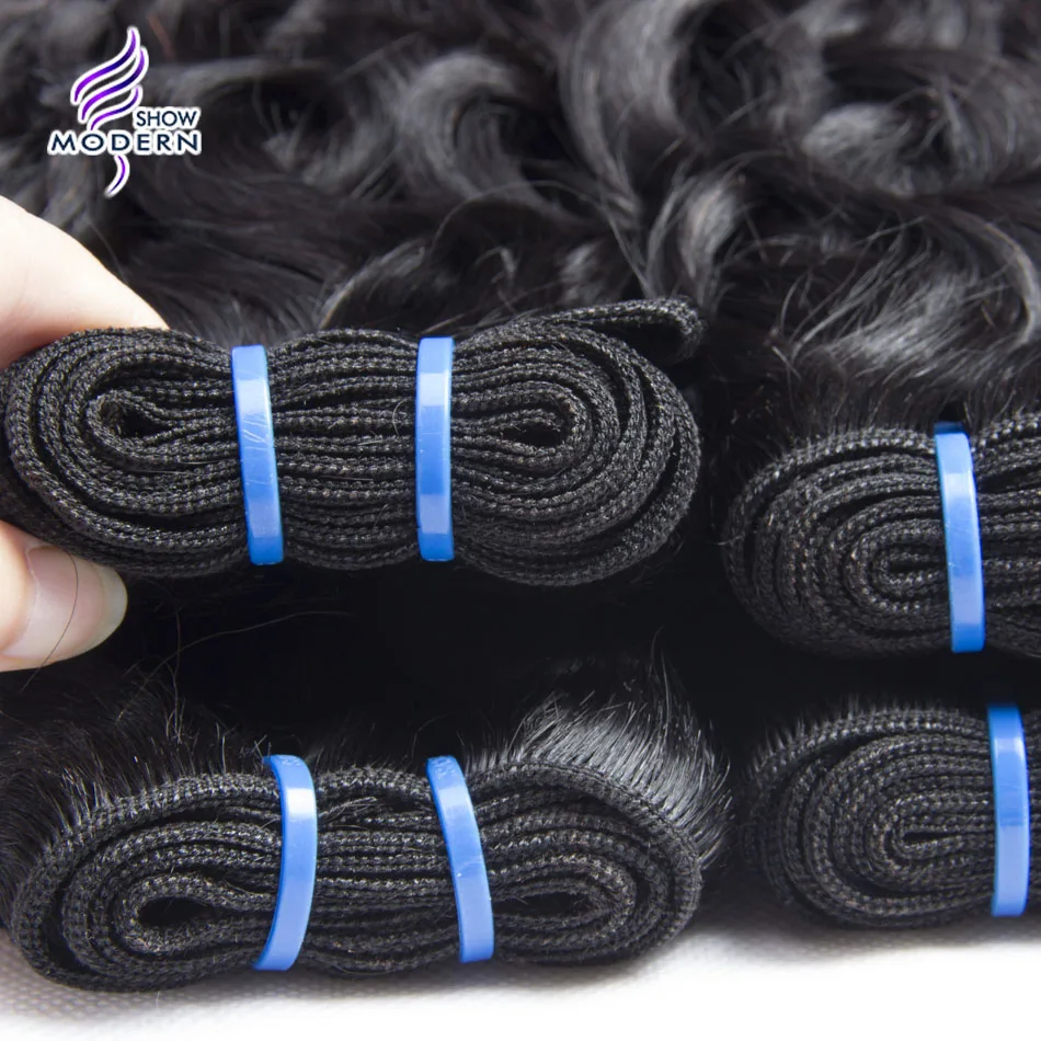 Современный показ волос перуанская Волна Пучки Волос сделки 100% человеческих