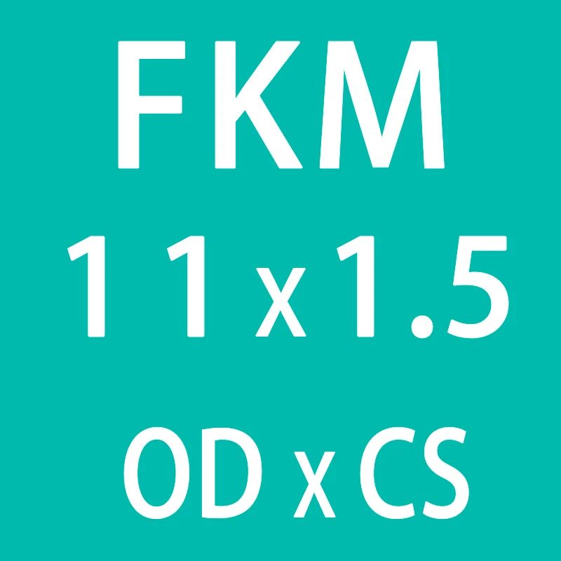 10 шт./лот резиновое кольцо зеленый FKM уплотнительные кольца уплотнения 1,5 мм толщина OD5/5,5/6/6,5/7/8/8,5/9/10,5 мм уплотнительное уплотнение Прокладка топливной шайбы - Цвет: OD11mm