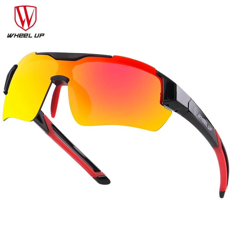 WHeeL UP 3 Lens UV400 Cycling Eyewear Men Women Waterproof Coating Aerodynamic Bicycle Polarized Sunglasses MTB Glasses | Спорт и