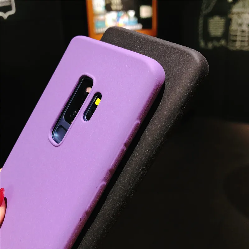 Матовый песочный матовый чехол из ТПУ для samsung Galaxy S9 плюс силиконовый Fundas на