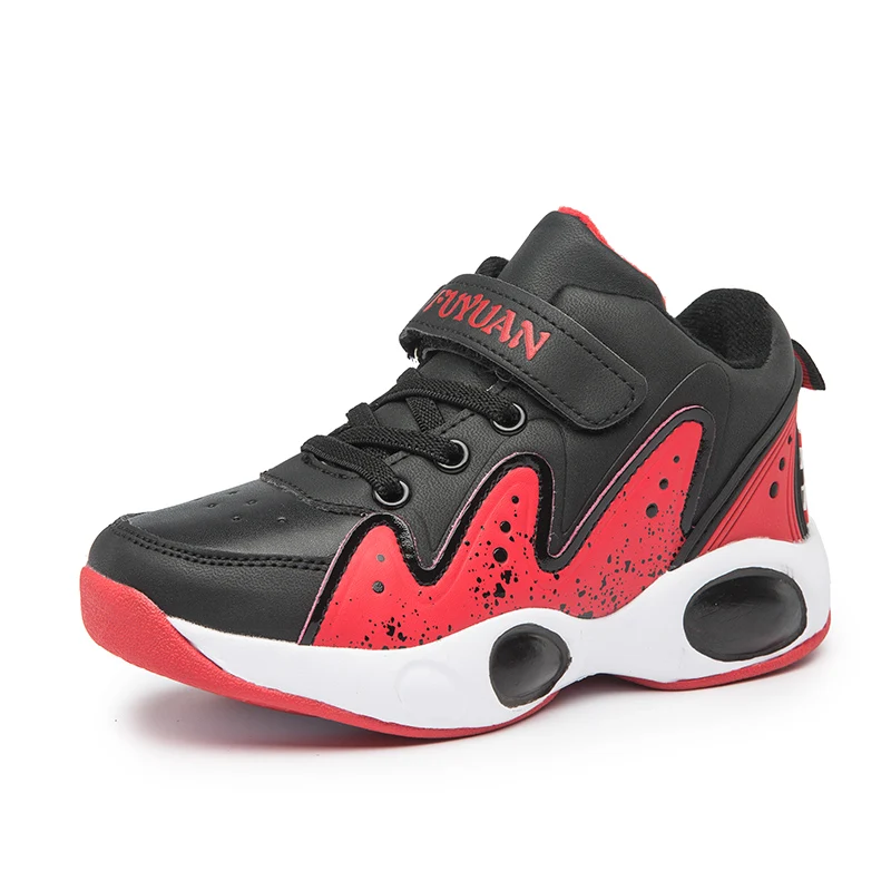 2018 новый стиль контрастный цвет дизайн Баскетбольная обувь для детей мальчиков и
