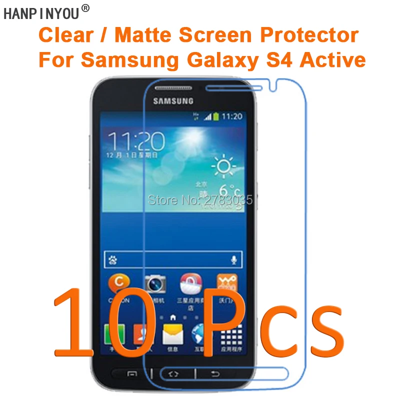 10 шт./лот для Samsung Galaxy S4 Active HD Clear/Антибликовая матовая защитная пленка экрана (не
