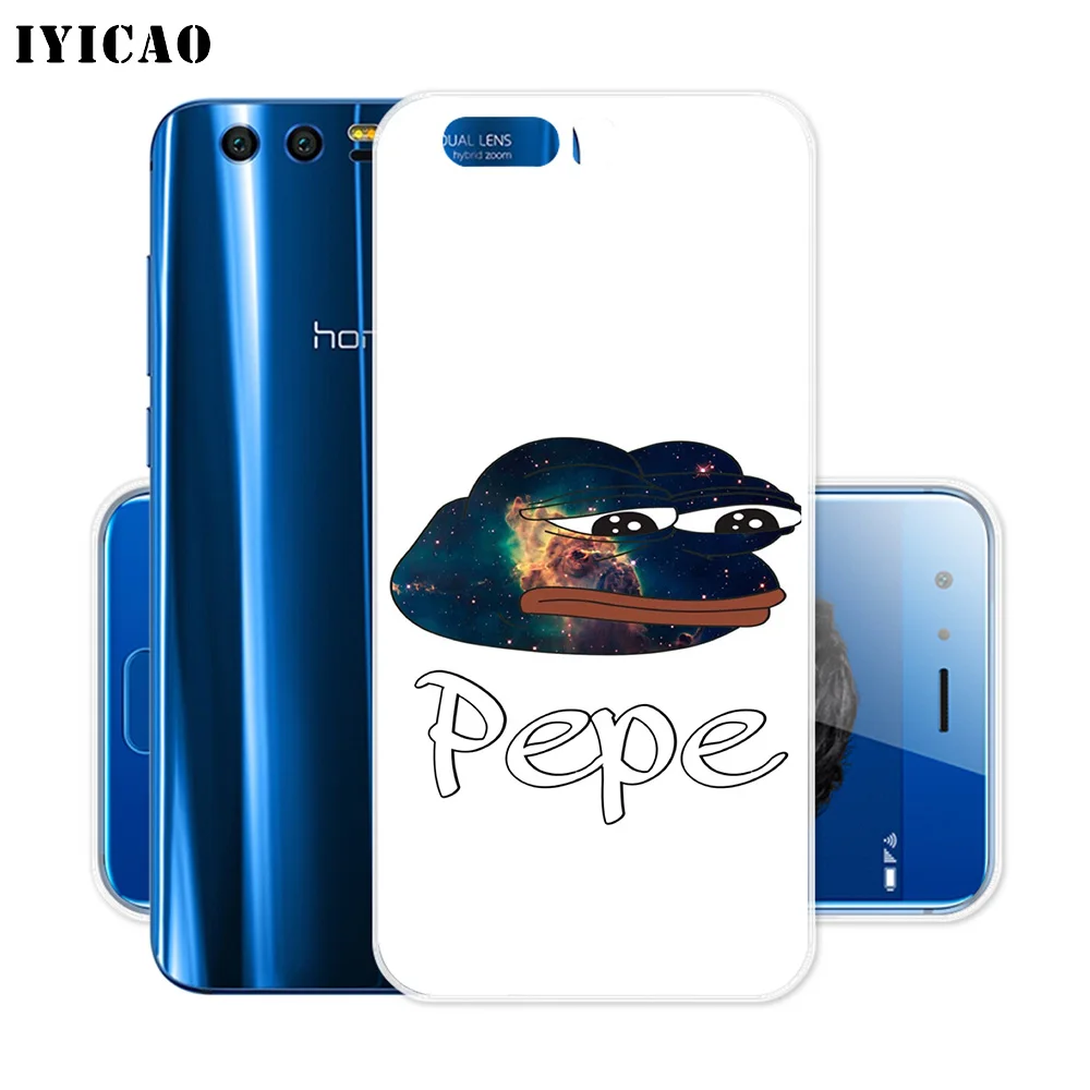 Мягкий силиконовый чехол IYICAO Pepe the Frog для Huawei Y9 Y7 Y6 Prime 2018 Honor 8C 8X 8 9 10 Lite 7X 7C 6A 7A Pro |