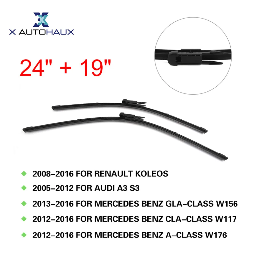X AUTOHAUX 2"+ 19" Точная посадка лобовое стекло автомобиля стеклоочистителей для RENAULT KOLEOS 2008 до для MERCEDES-BENZ GLA-CLASS W156 W117
