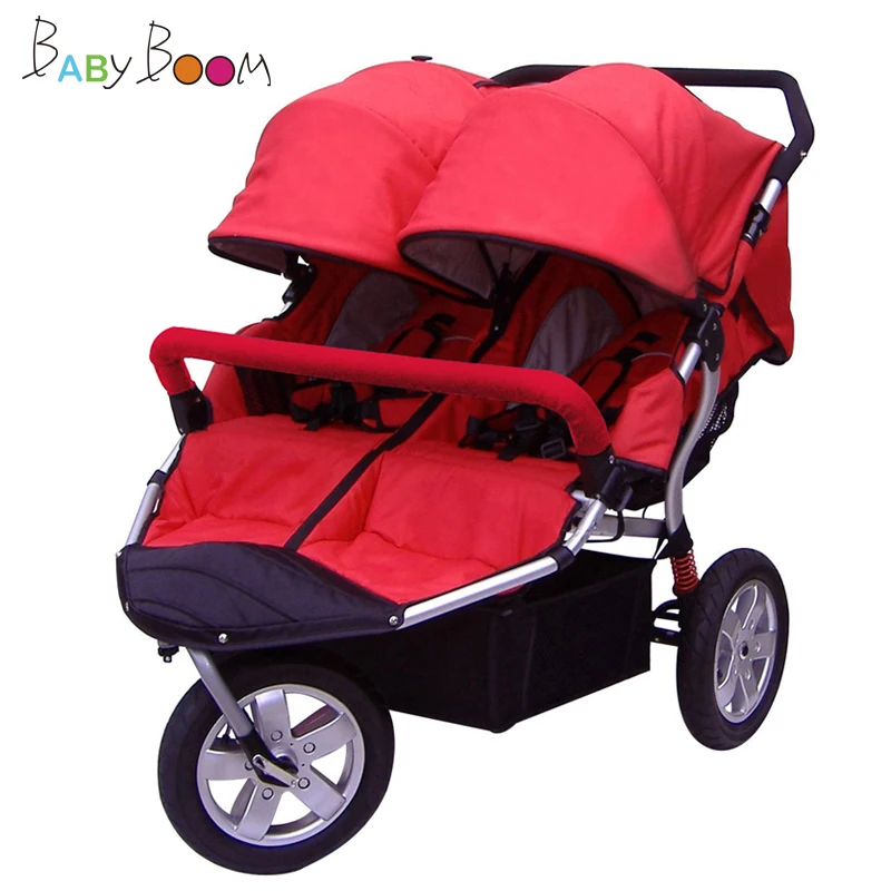 Специальное предложение Babyboom внедорожная детская коляска для близнецов с