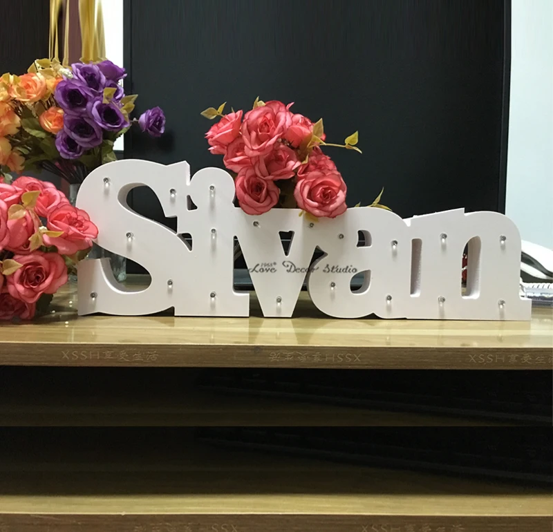 Имя ребенка На Заказ роскошный подарок свет письма на заказ до имя День Рождения