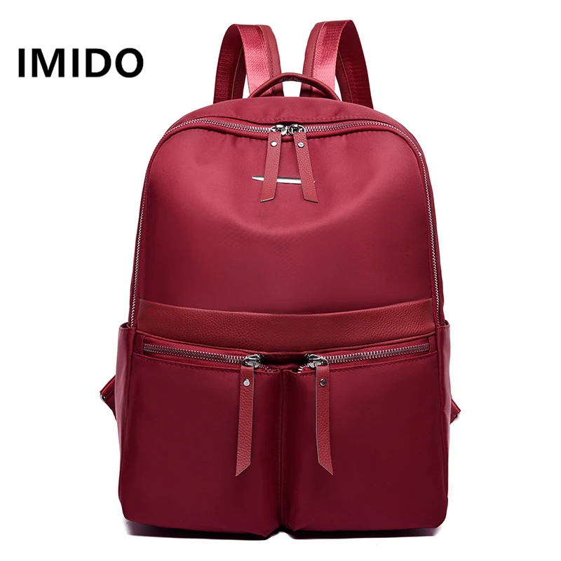 IMIDO 2019 Summer New Style High Quality Oxford Cloth Retro Casual Fashion Trend Men And Women Common Travel Backpack |