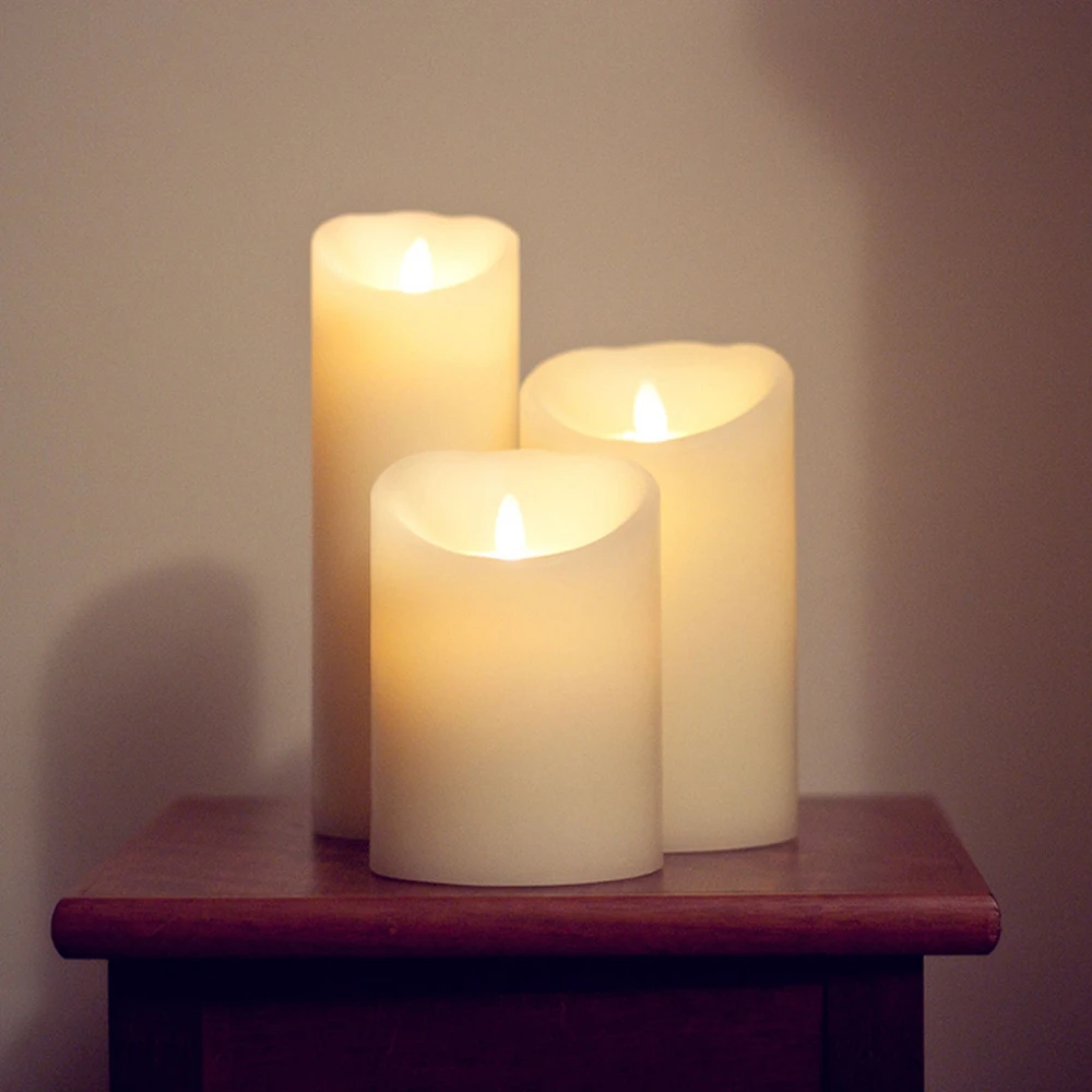 Ksperway беспламенный движущийся фитиль светодиодные мини свечи с таймером и