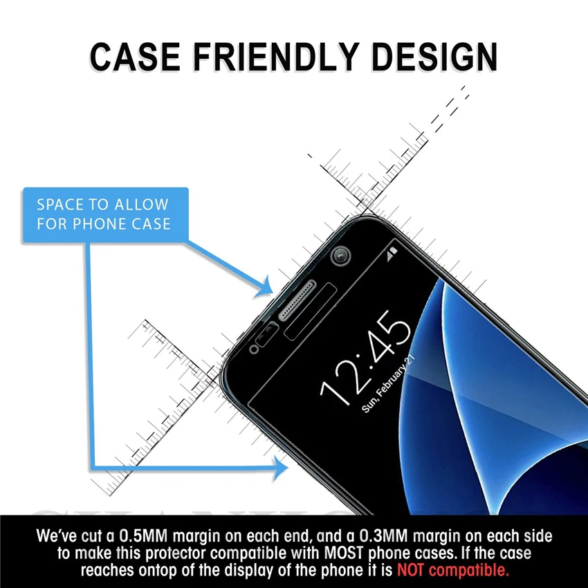 Полностью изогнутое закаленное стекло для Samsung Galaxy S9 Plus A3 A5 A7 J5 J7 J3 2017 Защитное