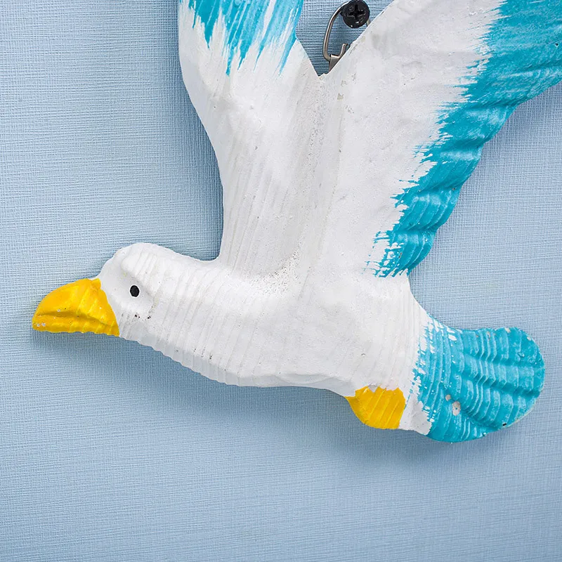 Средиземноморский стиль смоляная Чайка птица морская украшение на стену