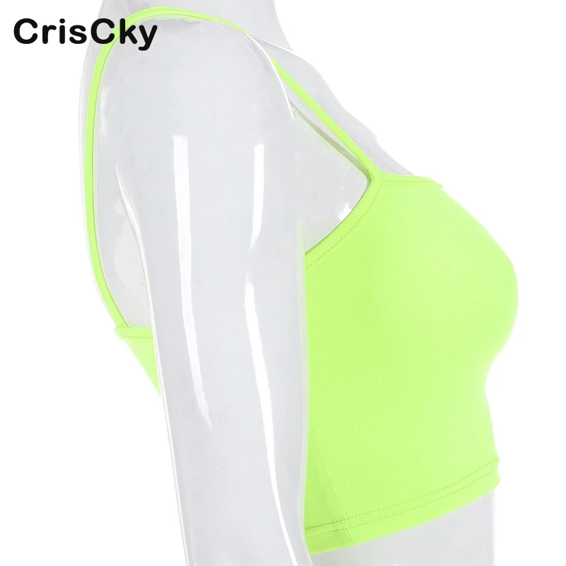 CRISCKY новые сексуальные Клубные женские майки с открытыми плечами без рукавов