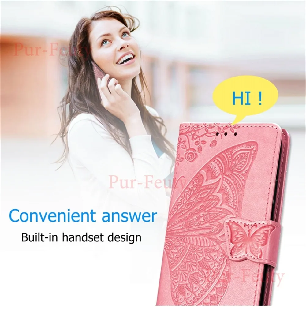 Чехол для ASUS ZenFone Max M2 ZB633KL ZB 633KL ZB633 KL, кожаный бумажник высокого качества с бабочкой, откидные Чехлы для ASUS X01AD X01ADA