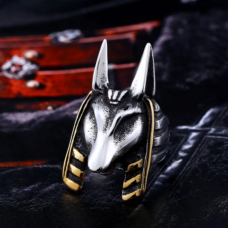 Байер кольцо из нержавеющей стали 316L Kaen Chronicles Новое поступление Anubis кольцо для мужчин модные ювелирные изделия LLBR8-363R