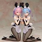 Фигурка зайчик девочка Re:Life In A Different World From Zero Rem Figma из ПВХ, Коллекционная модель, игрушки, куклы, японские аниме фигурки