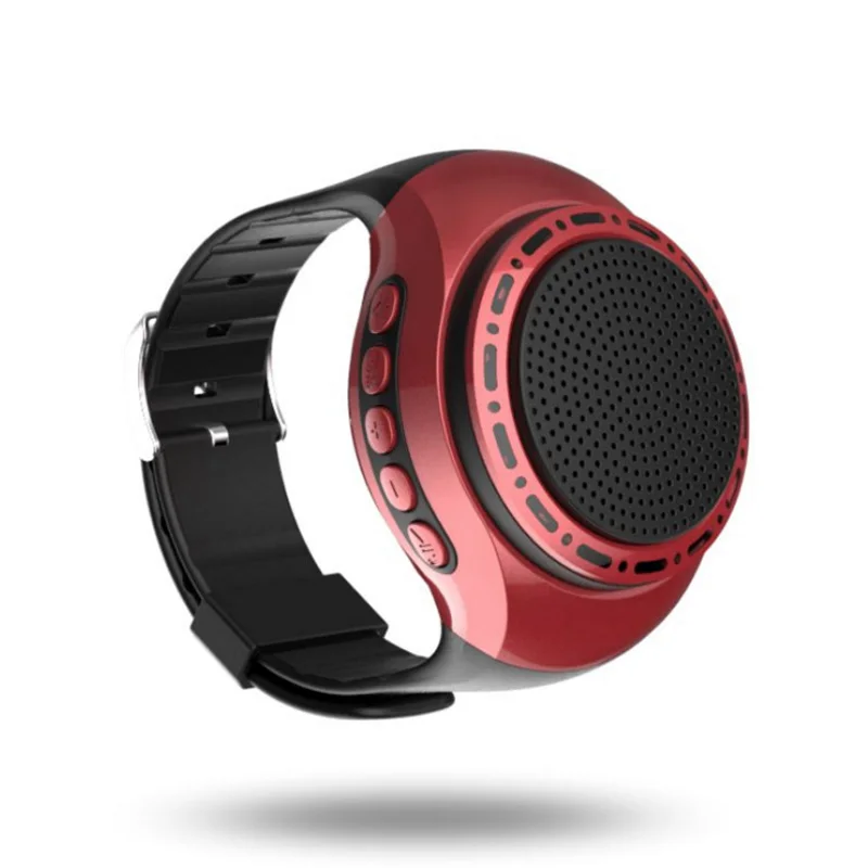 Беспроводной Bluetooth часы динамик с микрофоном Поддержка TF карты FM радио браслет