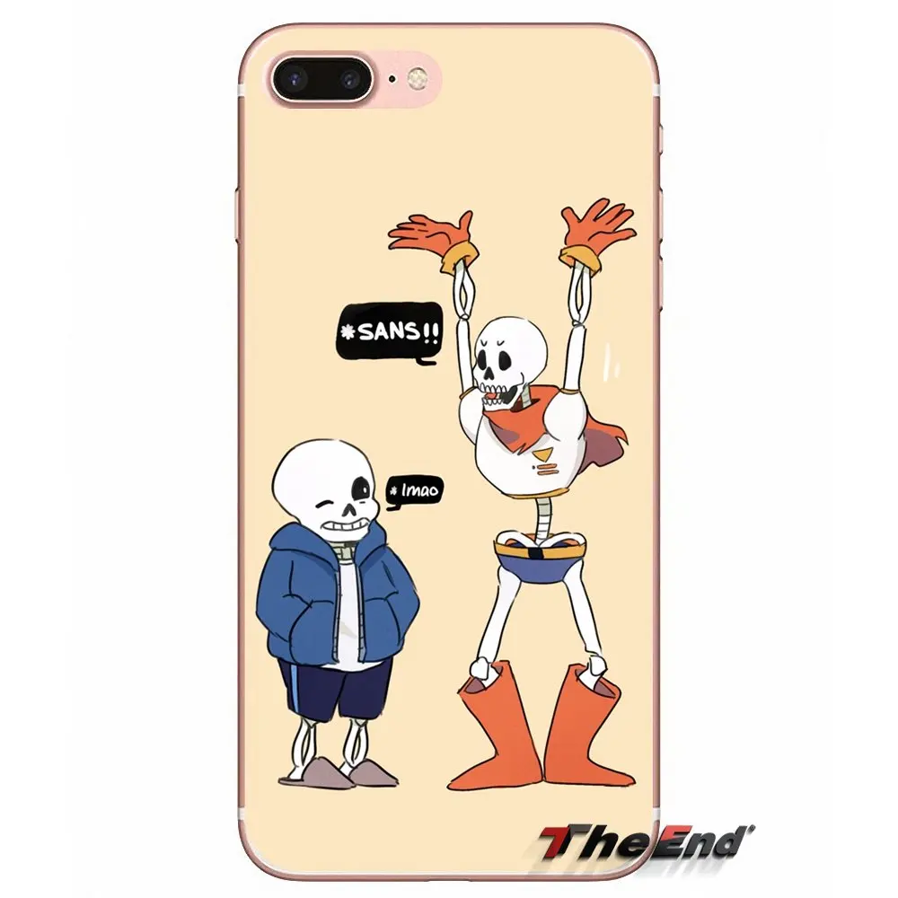 Мягкий чехол для iPhone X 4 4S 5 5S 5C SE 6 6S 7 8 Plus Samsung Galaxy J1 J3 J5 J7 A3 A5 2016 2017 Game Undertale puns pictures|case