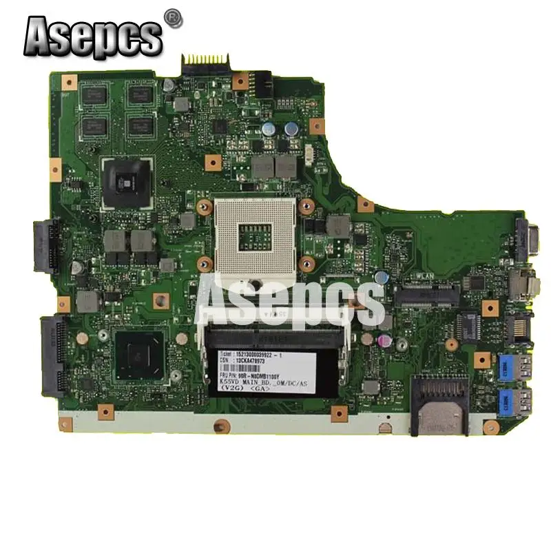 Asepcs кабель + K55VD материнская плата для ноутбука For Asus K55A A55VD F55VD K55V K55 тест