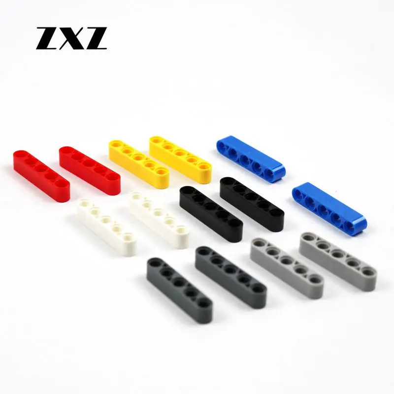 

50 Pieces Bulk Liftarm 1 x 5 Thick Studless Beam Building Blocks Bricks Technical Parts 32316 for Kid Toys