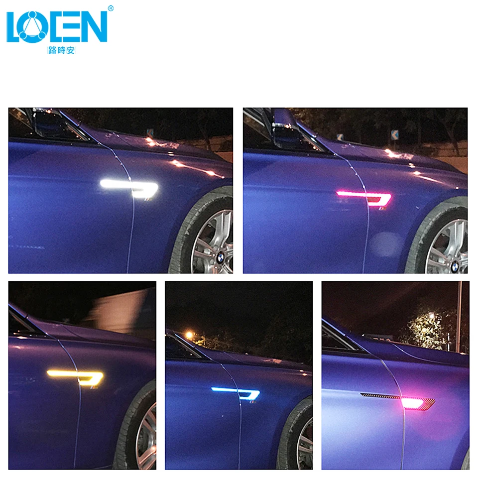 2 шт./компл. предупреждающая Клейкая Лента Светоотражающая наклейка на дверь