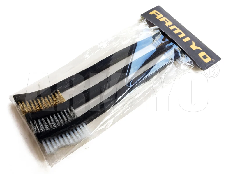 

Armiyo Double-headed Wire / Nylon Brush Gun Barrel Cleaning Kit Pistol Cleaner Tool Shooting Paintball Accessories 3pcs/Set
