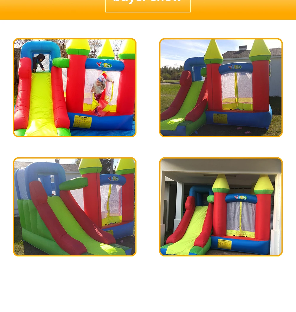 YARD 3,5*3*2,7 м надувной замок батут для детей надувной батут с горкой